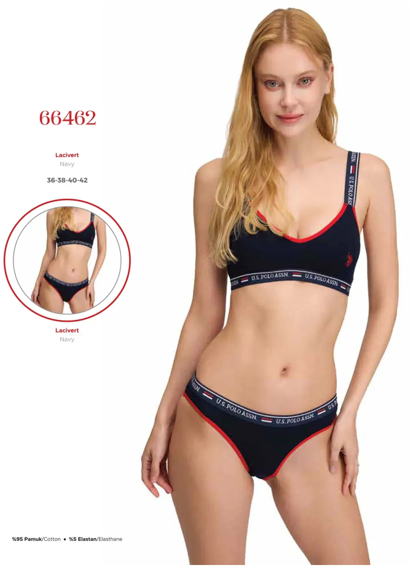 Женский Комплект: Бюстье и Трусы-Слипы U.S. Polo Assn. 66462