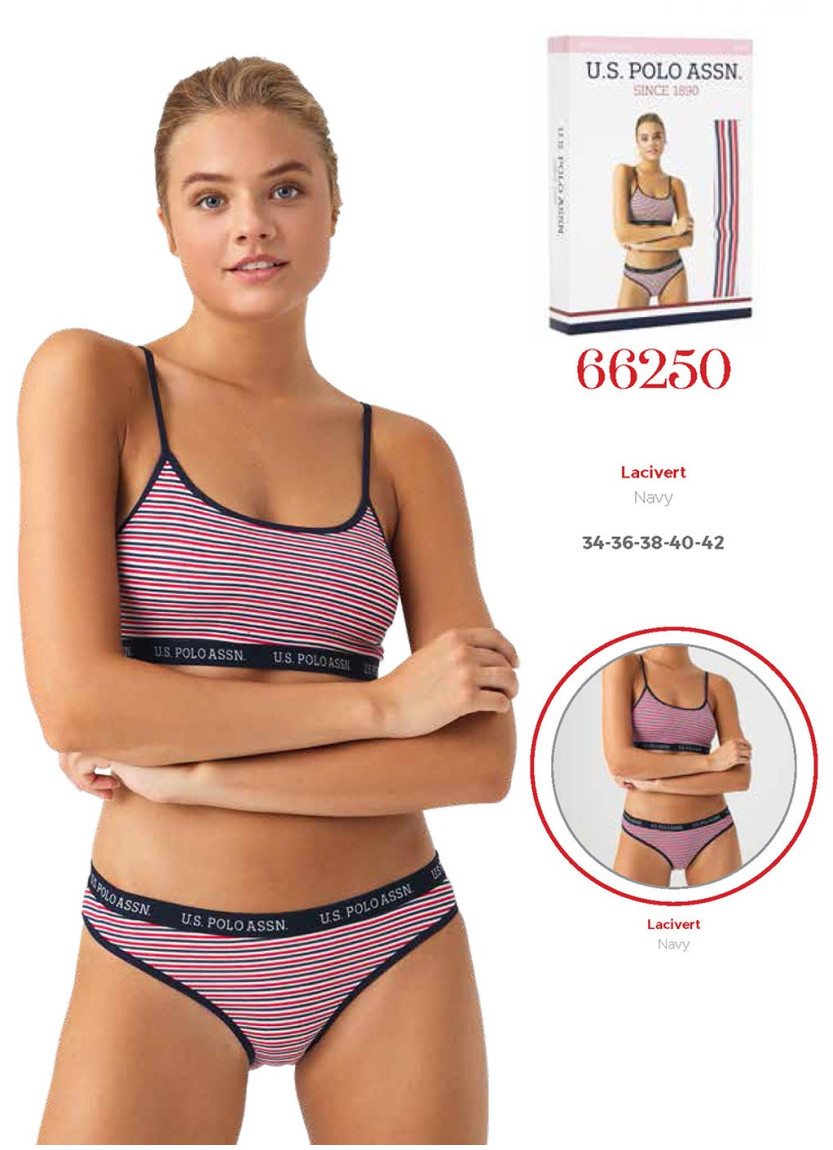Женский Комплект: Бюстье и Трусы-Слипы U.S. Polo Assn. 66250