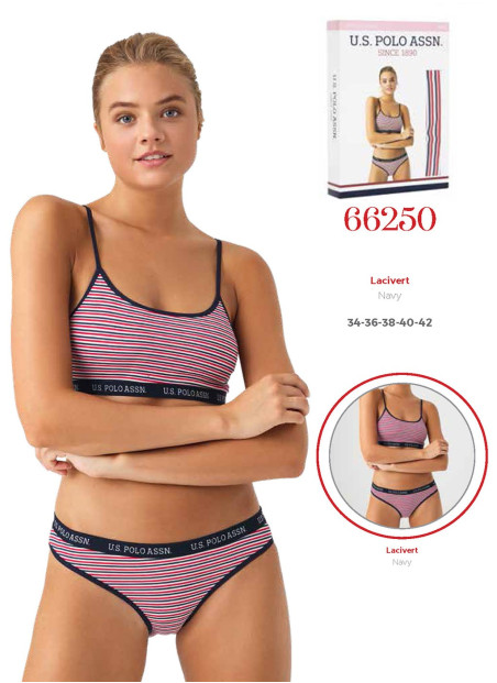 Женский Комплект: Бюстье и Трусы-Слипы U.S. Polo Assn. 66250