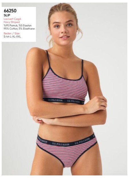 Женский Комплект: Бюстье и Трусы-Слипы U.S. Polo Assn. 66250
