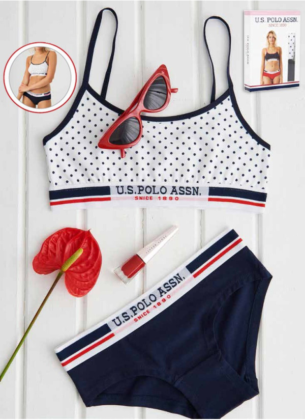 Женский Комплект: Бюстье и Трусы-Шорты U.S. Polo Assn. 66252