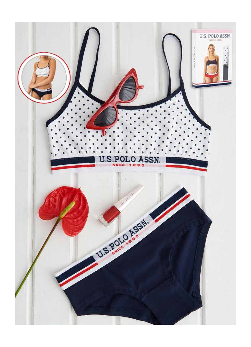 Женский Комплект: Бюстье и Трусы-Шорты U.S. Polo Assn. 66252