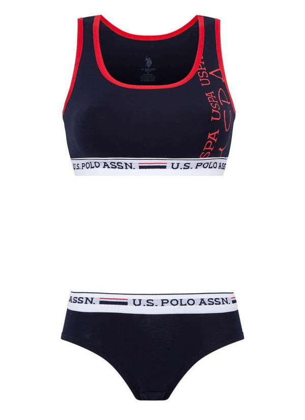 Женский Комплект: Бюстье и Трусы-Шорты U.S. Polo Assn. 66255 2