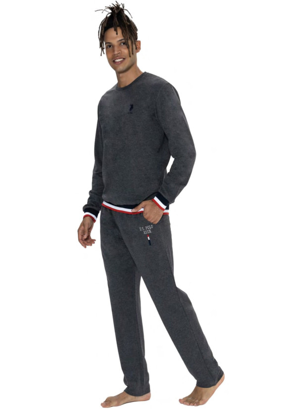 Anthracite Men’s Homewear Set U.S. Polo Assn. 18920