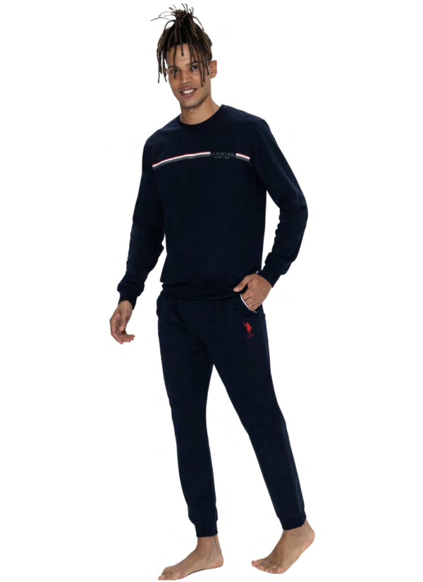 Navy Men’s Homewear Set U.S. Polo Assn. 18921