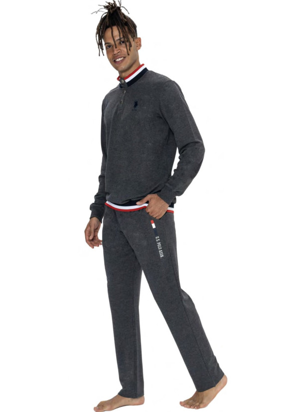 Anthracite Men’s Homewear Set U.S. Polo Assn. 18922