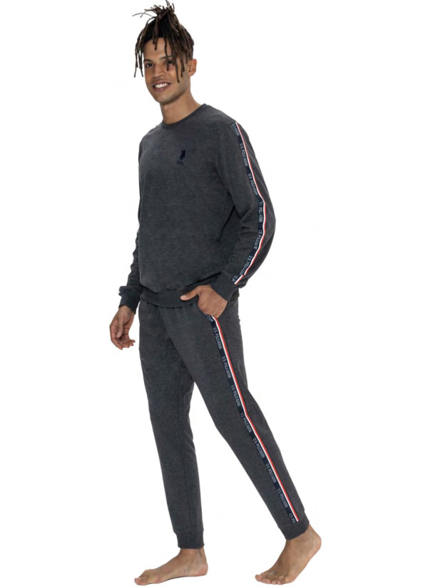Anthracite Men’s Homewear Set U.S. Polo Assn. 18923