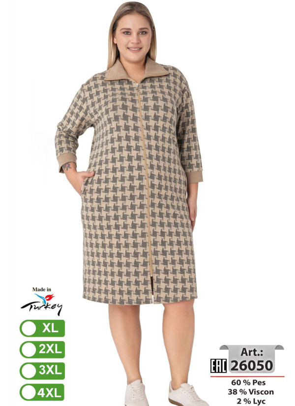 Женская Туника с Воротником (XL+2XL+3XL+4XL) intensive 26050