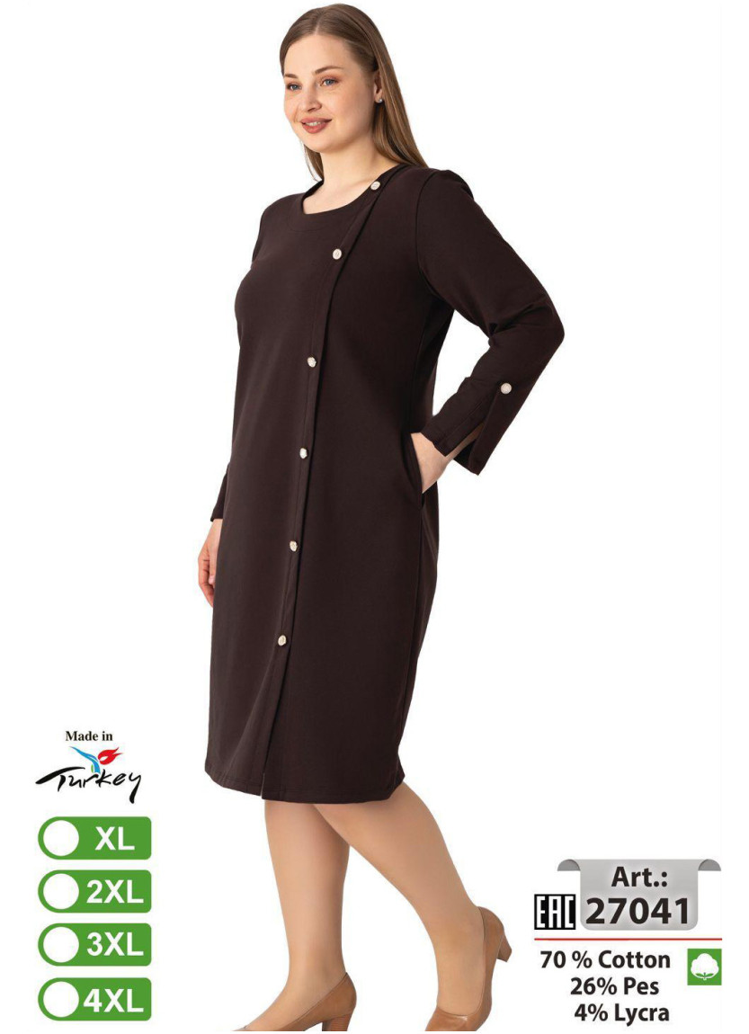 Женское Платье на Пуговицах (XL+2XL+3XL+4XL) intensive 27041