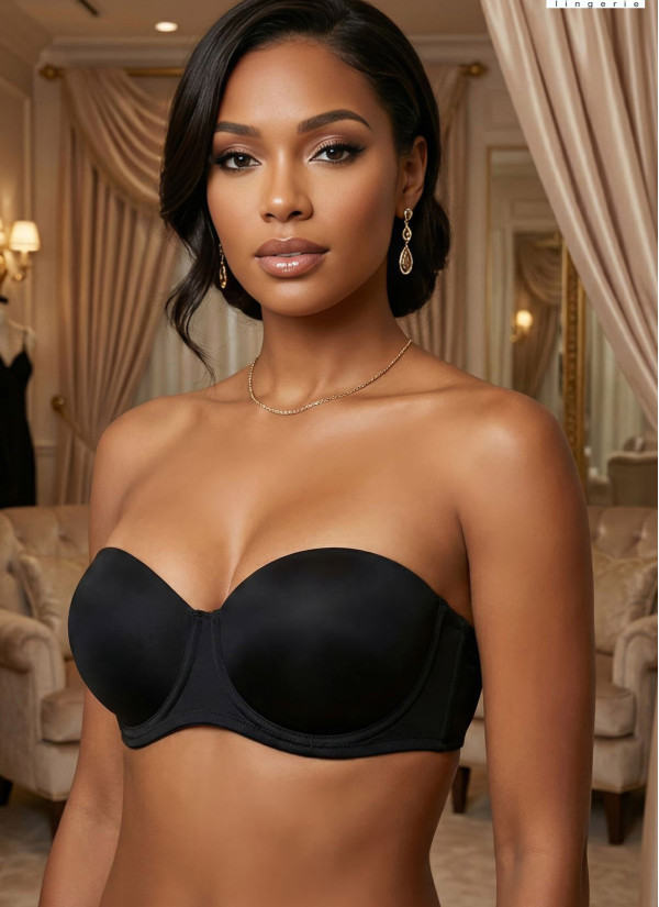 Le Jardin Elita 7030 Push-Up Bra - Black