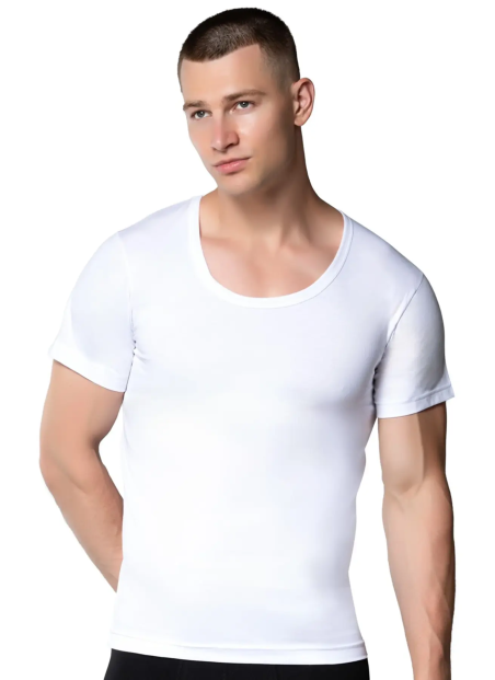 Men's Cotton Crew-Neck Tank Top White Gumus 3003