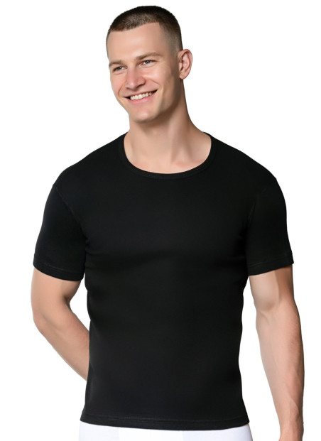 Men's Short-Sleeve T-Shirt Black (Individual Packaging) Gumus 4050