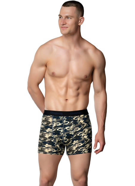 Men's Printed Stretch Boxer Briefs Assorted (Individual Packaging) Gumus 3064