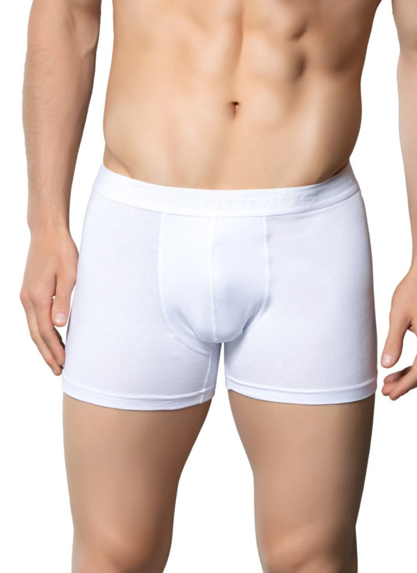 Men's Stretch Boxer Briefs White (Individual Packaging) Gumus 4018