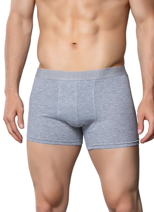 Men's Stretch Boxer Briefs Grey (Individual Packaging) Gumus 4018