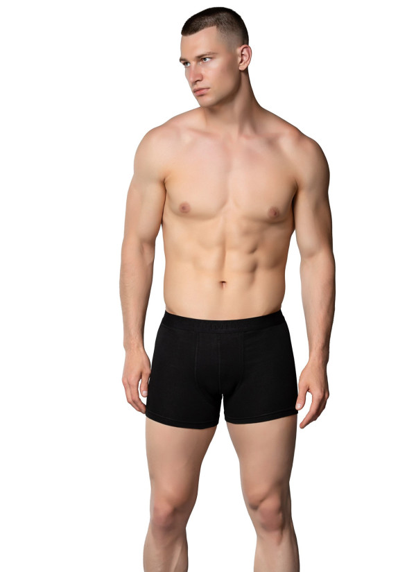 Men's Stretch Boxer Briefs Black (Individual Packaging) Gumus 4018 2