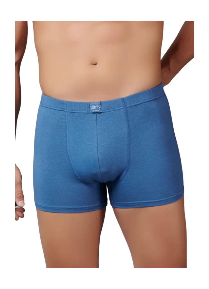 Men's Modal Stretch Boxer Briefs Indigo (Individual Packaging) Gumus 7009